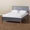 Baxton Studio Adela Grey Finished Wood Full Size Platform Bed 159-9602 - alternate 5